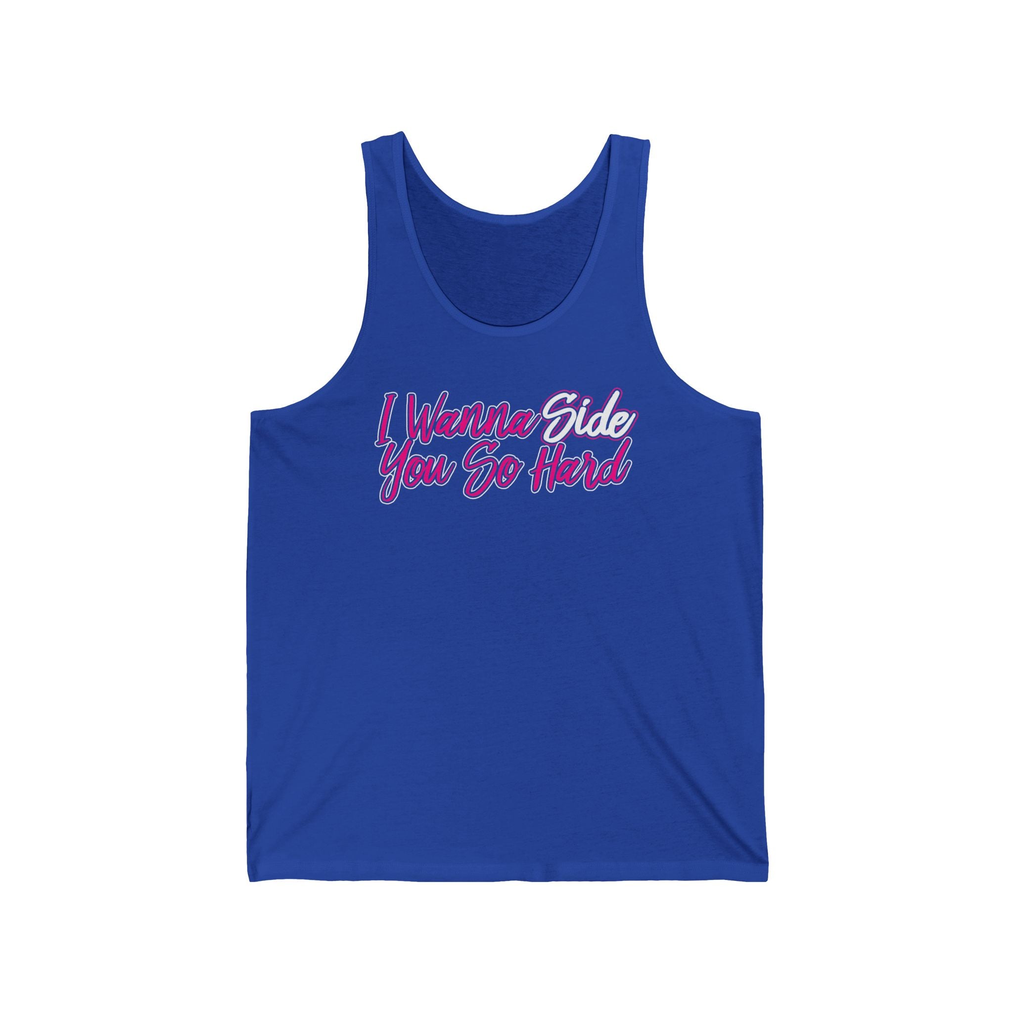 I Wanna Side You HOT PINK Tank Top - Side Guys Collection